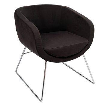 Bianca Visitor Chair - Charcoal Fabric