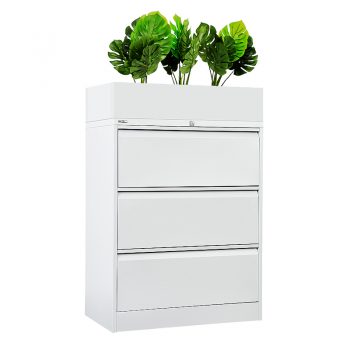 Planter Box Fitted to Lateral Filing Cabinet. Lateral Filing Cabinet Not Included