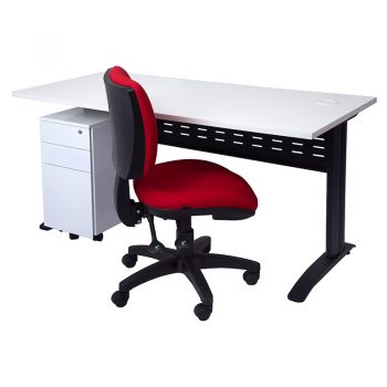 Smart Desk, Slimline Drawer Unit and Pivot Chair Package