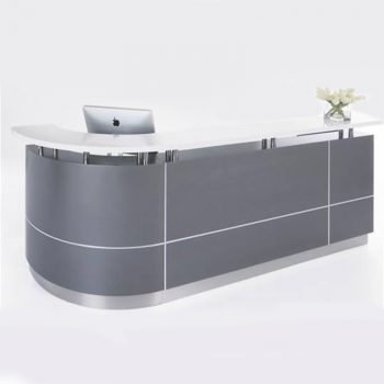 Monarch Reception Desk, Right Hand Curved Return