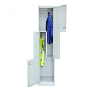 Super Heavy Duty 2 Stepped Door Locker, Open