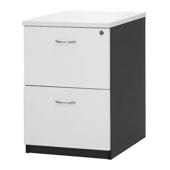 White 2 Drawer Filing Cabinet