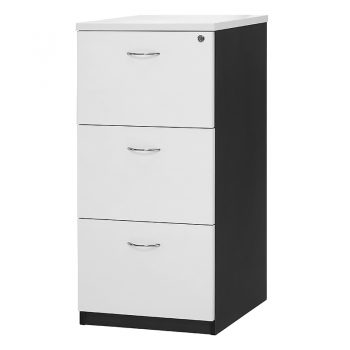 White 3 Drawer Filing Cabinet