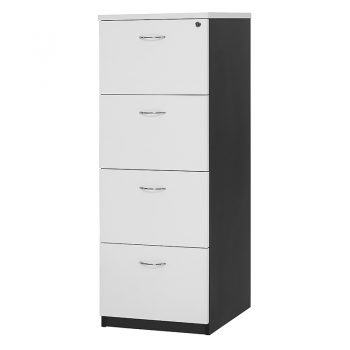 White 4 Drawer Filing Cabinet