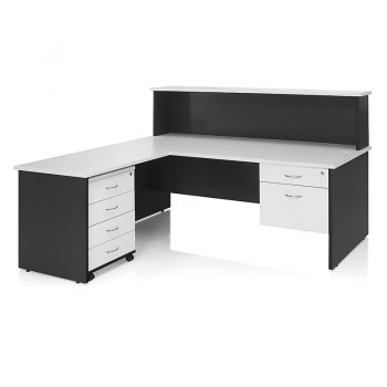 Office Desk with Cowl, Return and Drawer