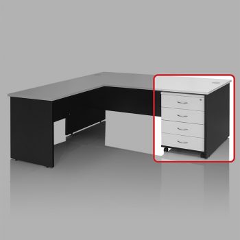 Mobile Drawer Unit with 4 Personal Drawers