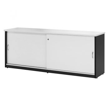 White Sliding Door Credenza