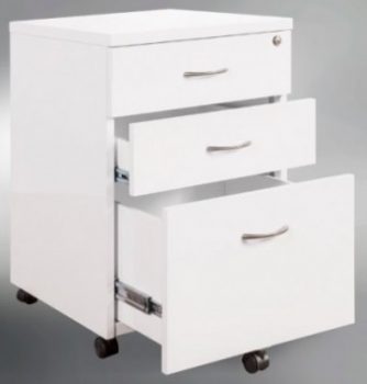 White Gloss Mobile Drawer Unit