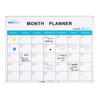 Magnetic White Board Perpetual Monthly Planner