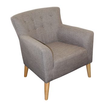 Gina Chair, Mink Fabric