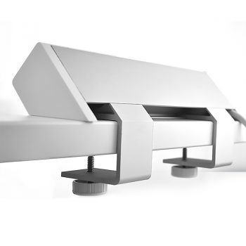 System Infinite Desk Top Power Rail, Desk Top Mounting Clamps