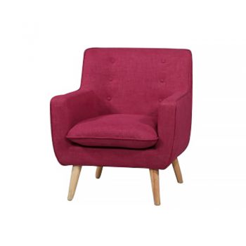 Chriss Chair, Magenta Fabric Colour