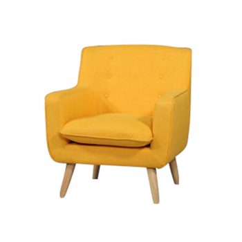 Chriss Chair, Yellow Fabric Colour