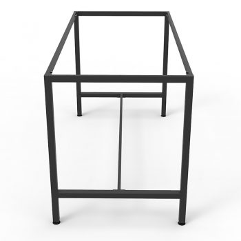 Barron Steel High Bar Table Frame - No Top, End View