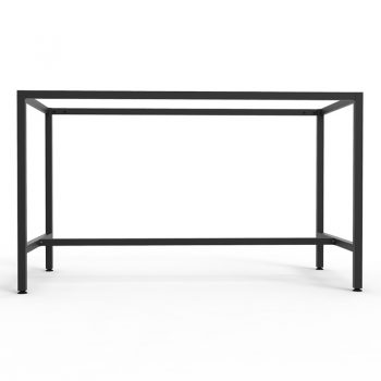 Barron Steel High Bar Table Frame - No Top, Side View