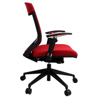 Breathe Pro Chair, Red, Side View