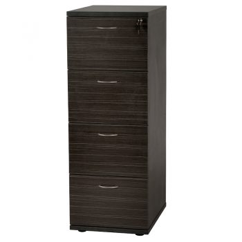 Timber 4 drawer filing cabinet