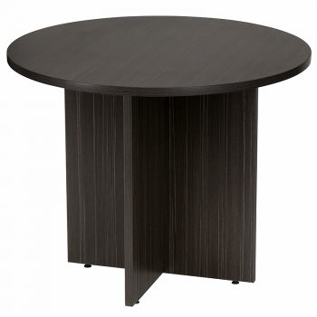 Dark Round Meeting Table