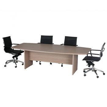 Primo Boat Shaped Meeting Table with Chairs