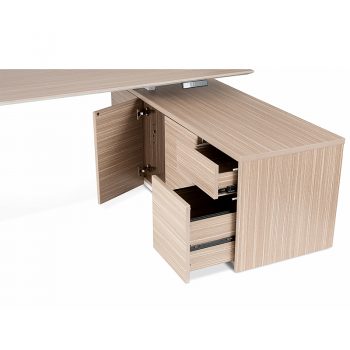 Primo Electric Height Adjustable Desk with Right Hand Storage Cupboard, Detail