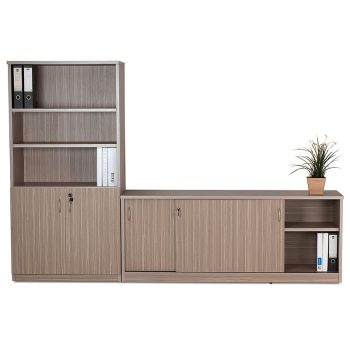 Primo Wall Unit with Sliding Door Credenza