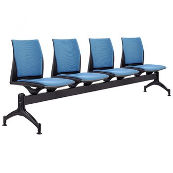 Rift 4 Seater Beam Seat with Optional Upholstered Seat and Back Pads