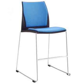 Rift Bar Stool with Optional Upholstered Seat and Back Pads