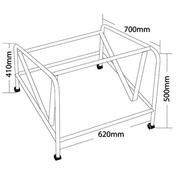 Rift Chair Trolley, Dimensions