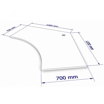 Smart 120 Degree Desk Top Dimensions