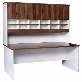 Essential Sliding Door Credenza and Hutch with Doors