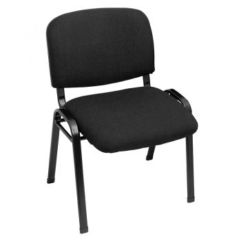 Nerang Visitor Chair, Black Fabric