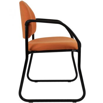 Alpha Visitor Chair with Arms, Side View