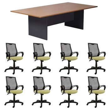 Meeting table and chairs