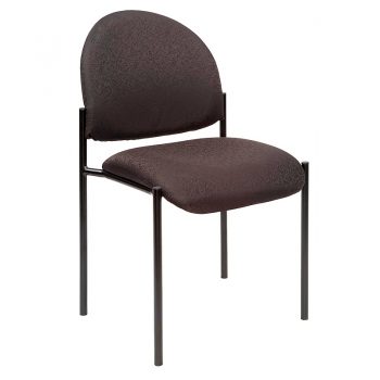 Form Visitor Chair, without Arms, Black Fabric