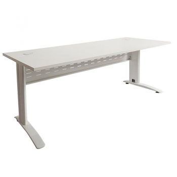 Smart Desk, White Top, White Base