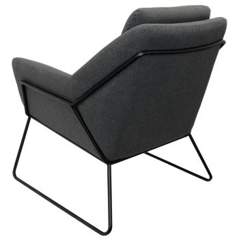 Beta Chair, Charcoal, Rear View