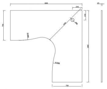 corner desk dimensions