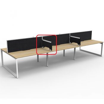 Optional Desk Dividers, Black