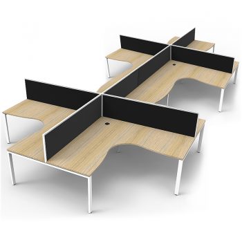 eight corner desks group