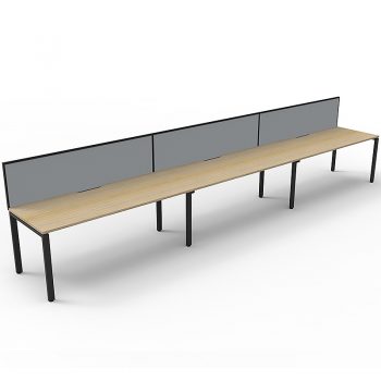 3 inline desks