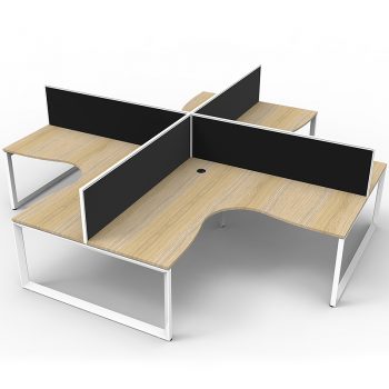 4 oak corner desks