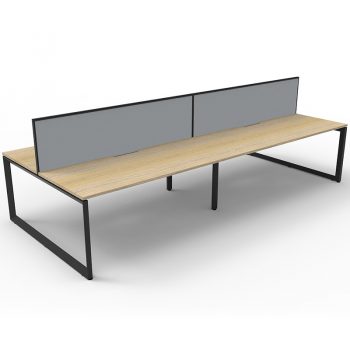 4 anvil desks with divider