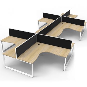 Eight corner desk pod