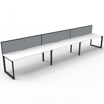 white and black attaced anvil desks