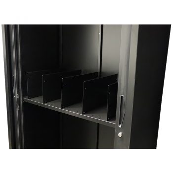 Black tambour file dividers