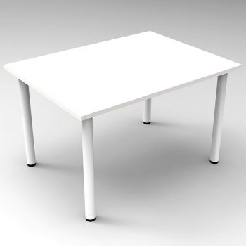 white square table