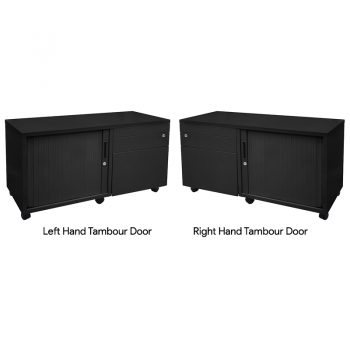 Black desk drawers