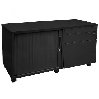 Black mobile drawer caddy