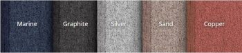 Zip Screen Divider Fabric Colours