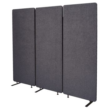 Zip Set of 3 Screen Dividers, Graphite Colour